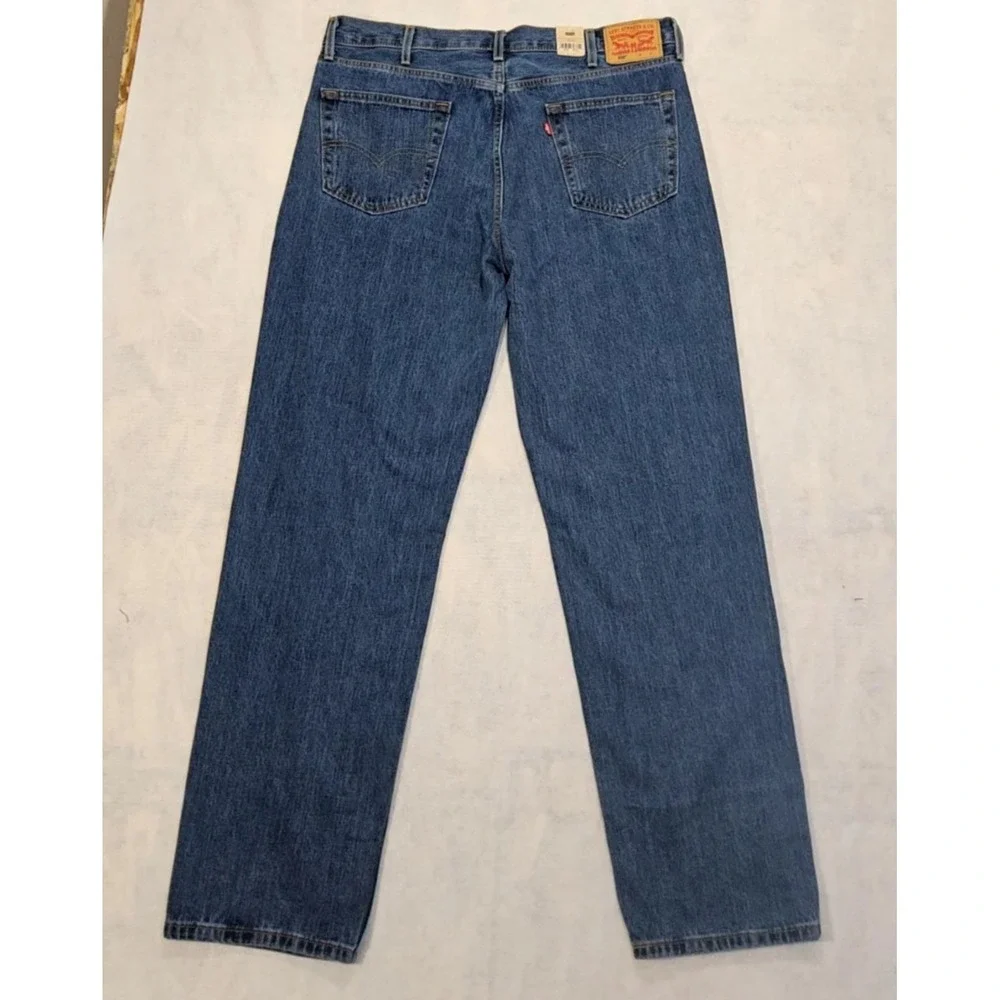 Levis Jeans Mens‎ Sz 40 x 35 36 NEW 550 Relaxed Fit Mid Blue Big & Tall Classic